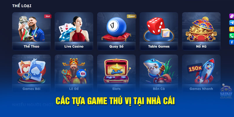 Ảnh: Các tựa game thú vị tại nhà cái
